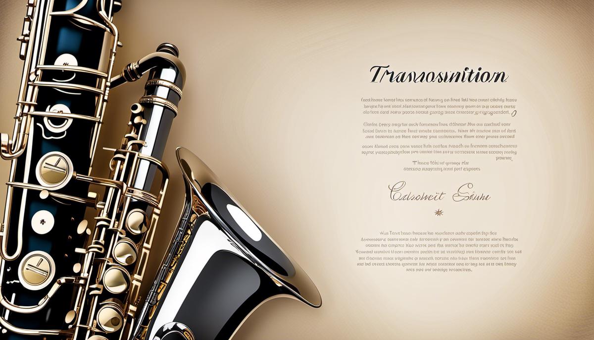 Image of a clarinet and saxophone side by side, representing the text about transitioning between the two instruments.