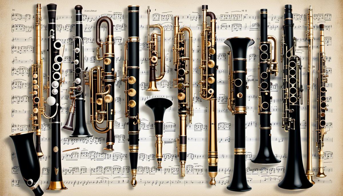 A timeline of the clarinet's evolution, showcasing the influence and contributions of influential clarinetists throughout history.